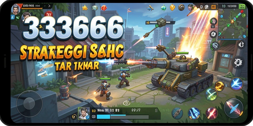Tampilan gameplay seru dan strategis dari 333666.