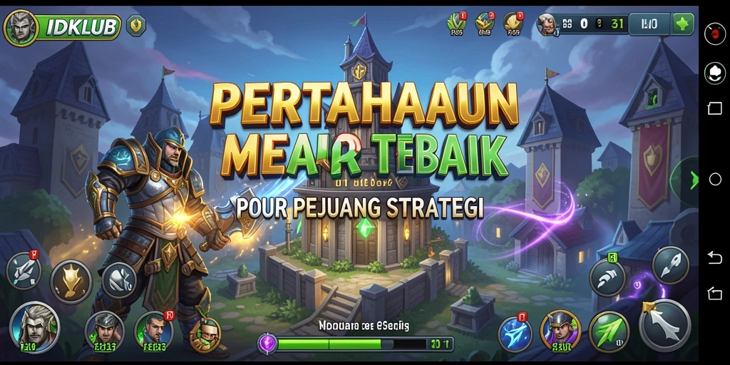 Menampilkan gameplay IDKLUB yang intens dalam Tower Defense.