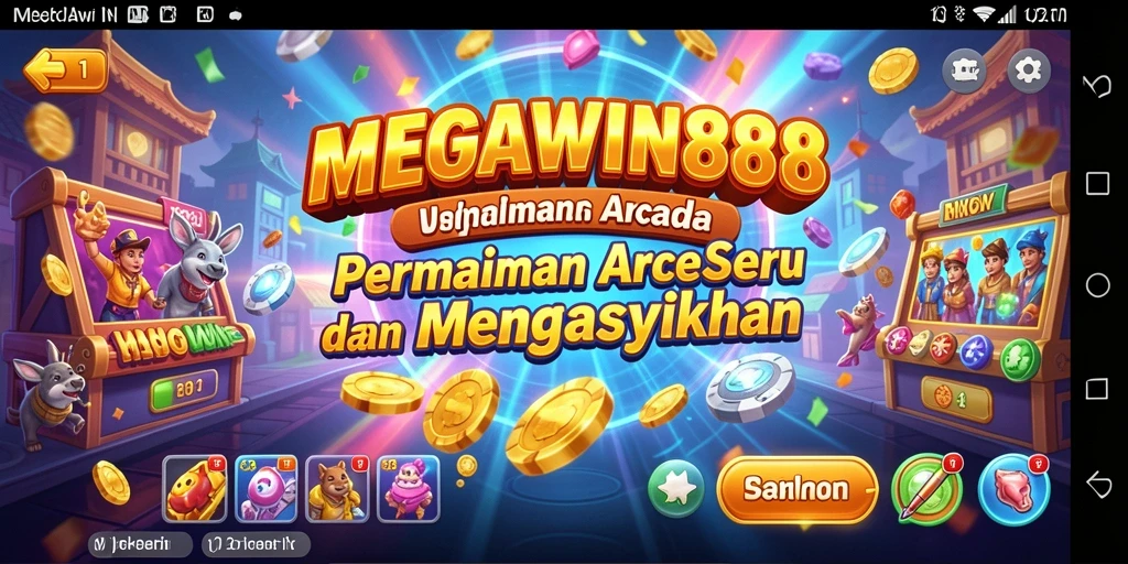 Tampilan layar gameplay MEGAWIN888 dengan aksi seru dan grafis menawan.