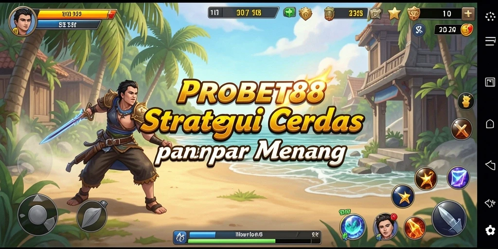 Screenshot dari gameplay <strong>PROBET88</strong> yang menunjukkan strategi pertempuran.