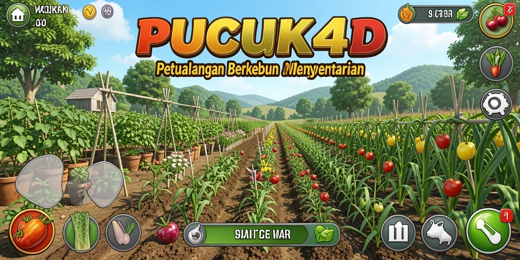Screenshot gameplay PUCUK4D dengan petualangan bertani yang seru.