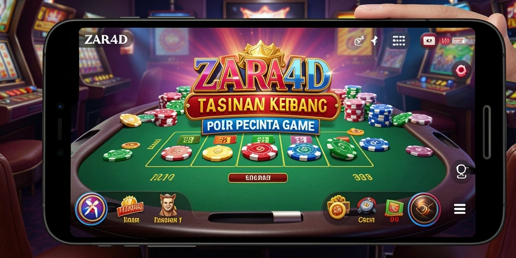 Tampilan gameplay menarik dari ZARA4D yang menampilkan suasana kasino.