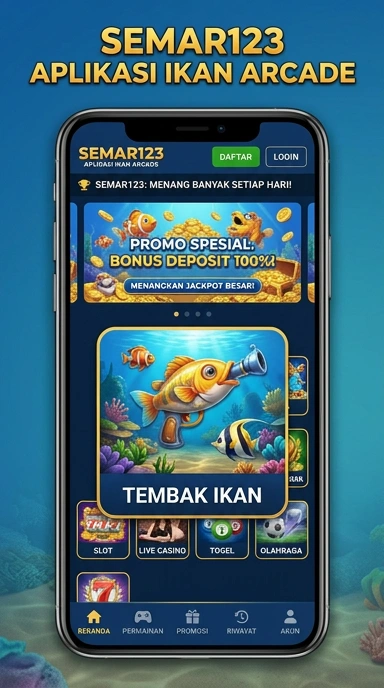 Tampilan utama semar123 dengan berbagai kategori aplikasi.